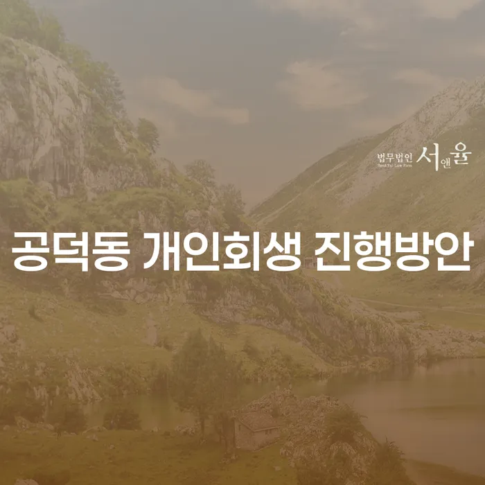 공덕동 개인회생 진행방안
