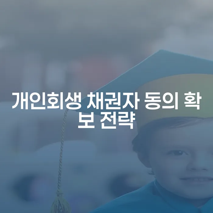 개인회생 채권자 동의 확보 전략: 어떤 방법이 있을까요?